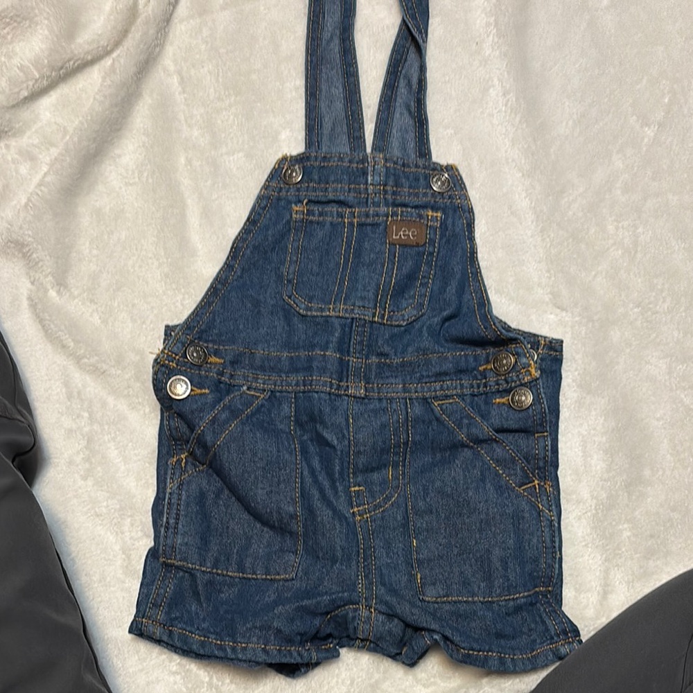 Lee Blue Denim Overalls Classic Style